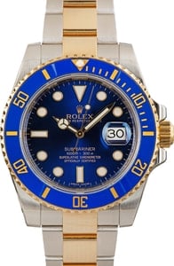 Used Rolex Submariner 116613LB Blue Dial