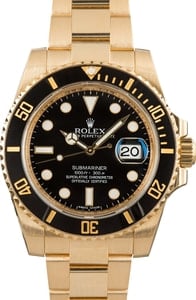 Rolex Submariner ref 116618 18k Yellow Gold