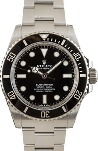 Rolex Submariner 41MM Stainless Steel, Oyster Band Black No Date Dial, B&P (2022)