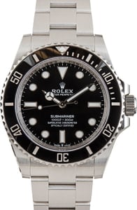 Rolex Submariner 124060 Black No Date Dial