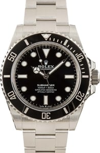 Rolex Submariner 124060 Black No Date Dial