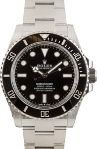 Rolex Submariner 124060 Black No Date Dial