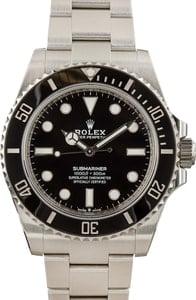 Rolex Submariner 124060 Black No Date Dial