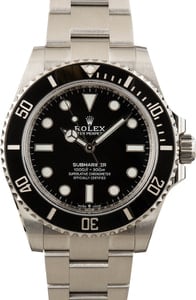 Rolex Submariner 124060 Black No Date Dial