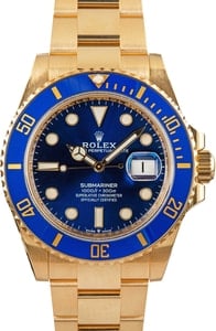 Rolex Submariner 126618 18k Yellow Gold Blue Dial