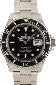 Black Rolex Submariner 16610T