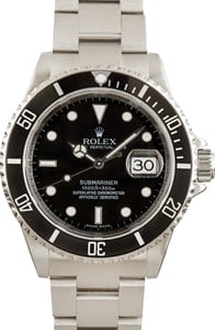 Used Rolex Submariner 16610T Black Dial