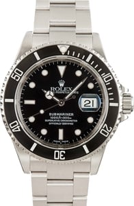 Rolex Submariner ref 16610 Black Dial