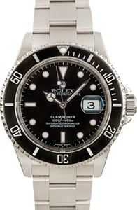 Pre-Owned Rolex Submariner 16610 Stainless Steel