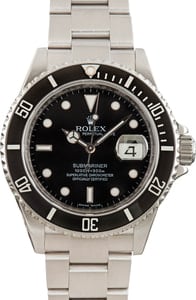 Rolex Submariner ref 16610 Black Dial