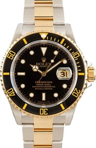 Rolex Submariner 16613 Black and Gold