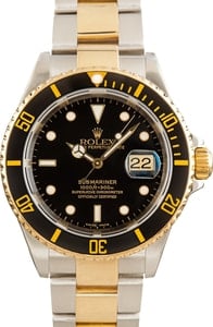 Rolex Submariner Two Tone 16613 Black Bezel