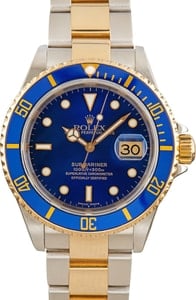 Men's Rolex Submariner 16613 Two Tone