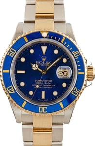 Rolex Submariner 16613 Two Tone Blue