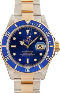 Rolex Submariner 16613 Blue Dial Two Tone Oyster