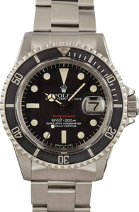 Pre-Owned Rolex Submariner 1680 Red