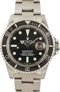 Mens Vintage Rolex Submariner 1680 Black Dial