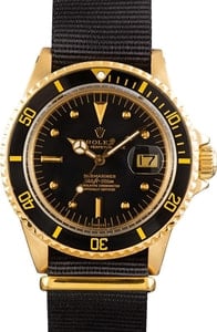 Vintage Rolex Submariner Ref 1680 Yellow Gold