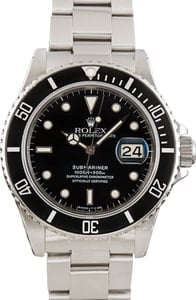 Rolex Submariner Ref 16800 Black Dial