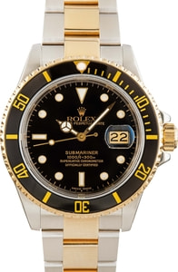 Pre-Owned Rolex 40MM Submariner 16803 Two-Tone