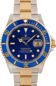 Rolex Submariner Ref 16613T Blue Dial