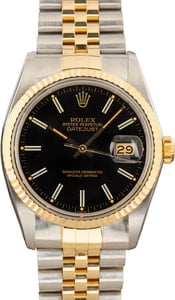 Rolex Datejust 16013 Black Index Dial