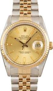 Pre Owned Rolex Datejust 16233 Champagne