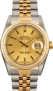 Rolex Datejust 16233 Champagne Dial