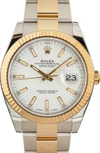 Rolex Datejust 41 Ref 126333 White Dial
