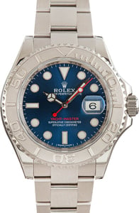 Rolex Yacht-Master ref 116622 Blue Dial Platinum Bezel