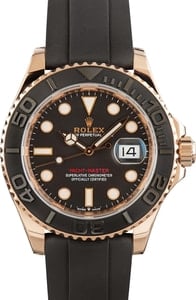 Pre-owned Rolex Yacht-Master 126655 18k Everose Gold