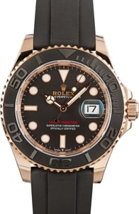 Rolex Yacht-Master 126655 18k Everose Gold on Oysterflex Strap