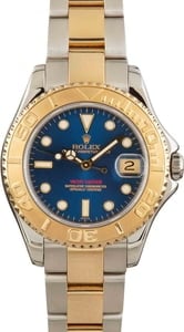 Rolex Yacht Master 68628 Blue Dial 18K Yellow Gold Watch