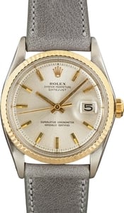 Rolex Datejust Silver Pie-Pan Dial, Automatic Stainless Steel & Yellow Gold (1968)