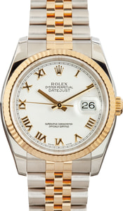 Rolex Datejust 116233 White Roman Dial