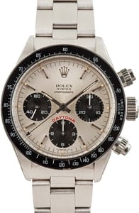 Vintage Rolex Daytona Ref 6263 Silver Dial