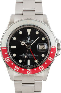 Vintage Rolex GMT-Master Ref 1675 Stainless Steel Oyster