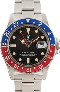 Vintage Rolex GMT-Master Ref 16750 Pepsi