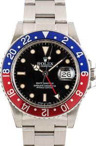 Vintage Rolex GMT-Master Ref 16750 Red & Blue Pepsi