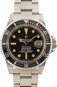 Rolex Vintage Submariner 1680 Tiffany Dial