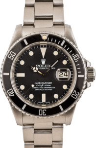 Vintage Rolex Submariner 16800 Black