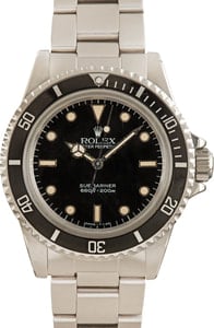 Vintage Rolex Submariner 5513 Black Spider Dial