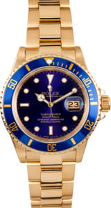 Rolex Submariner All 18k Gold 16808 1