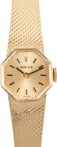 Rolex Ladies Gold Cocktail