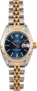 Lady Rolex Datejust Blue Dial 6917