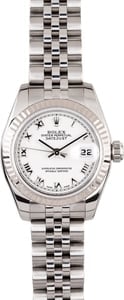 Ladies Rolex DateJust 179174 White Dial