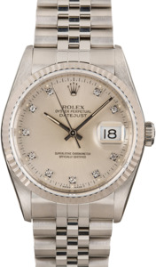 Mens Rolex Datejust 16234 Diamond Dial