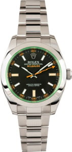 Rolex Milgauss Anniversay Green Crystal 116400GV