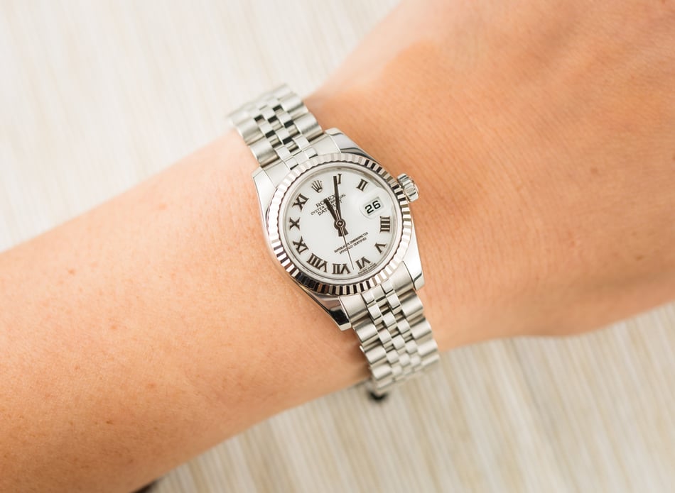 Rolex Ladies Datejust 179174 White Roman