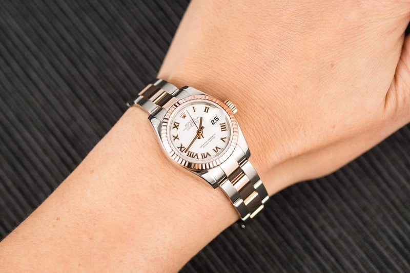 Rolex Ladies Everose Datejust 179171